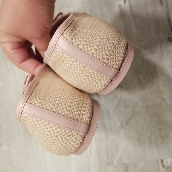 💕TED BAKER LONDON💕 Sualli Flat Raffia Pink Bow Ballet Pumps 38 New Without Box - Picture 15 of 16